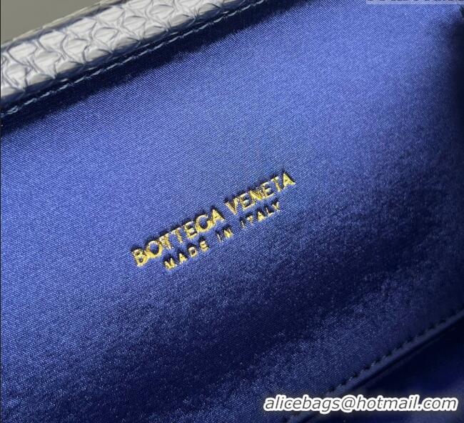 Well Crafted Bottega Veneta Classic Knot Clutch in Intreccio Satin BV062501 Purple 2025