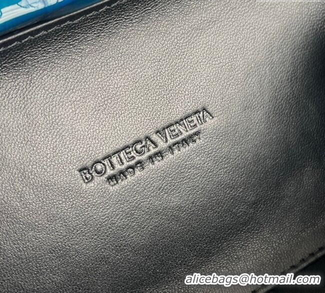 Shop New Bottega Veneta Classic Knot Clutch in Crocodile Embossed Leather BV062501 Blue 2025
