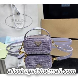 Good Looking Prada Crochet mini-pouch 1NR025 Purple 2025