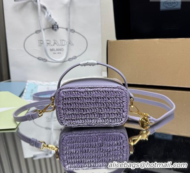 Good Looking Prada Crochet mini-pouch 1NR025 Purple 2025
