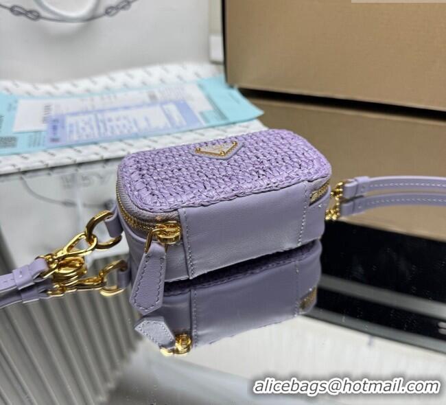 Good Looking Prada Crochet mini-pouch 1NR025 Purple 2025