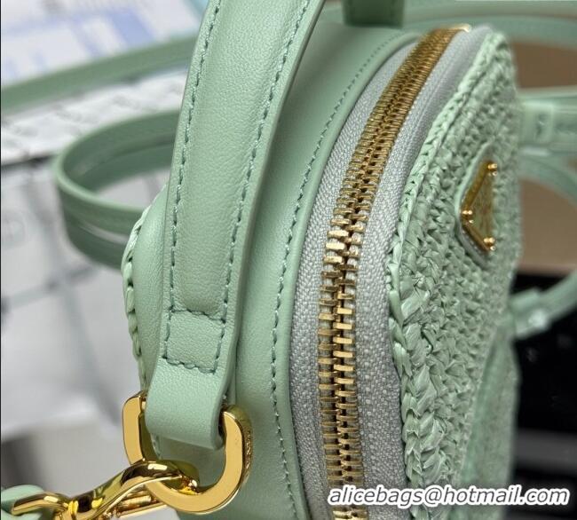 Best Product Prada Crochet mini-pouch 1NR025 Green 2025