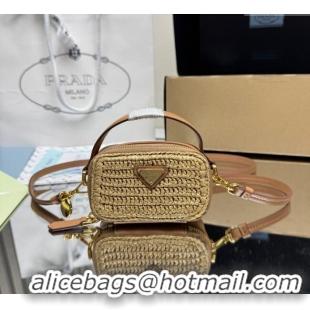 Well Crafted Prada Crochet mini-pouch 1NR025 Beige 2025