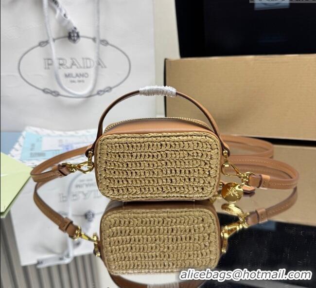 Well Crafted Prada Crochet mini-pouch 1NR025 Beige 2025