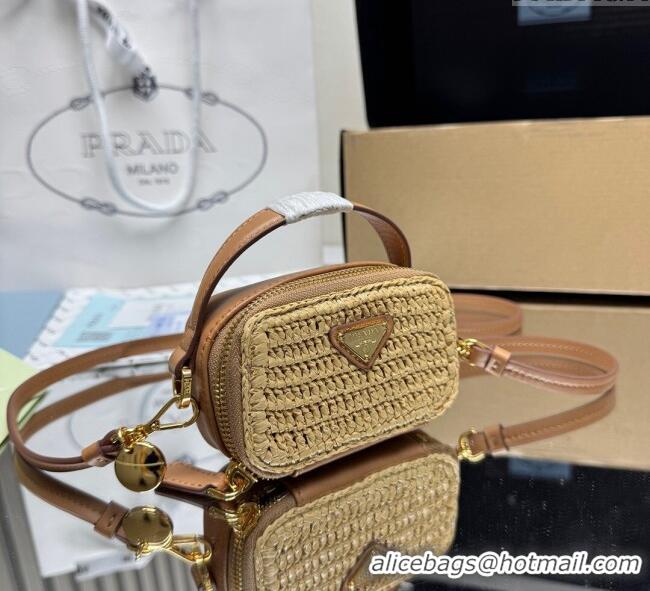 Well Crafted Prada Crochet mini-pouch 1NR025 Beige 2025