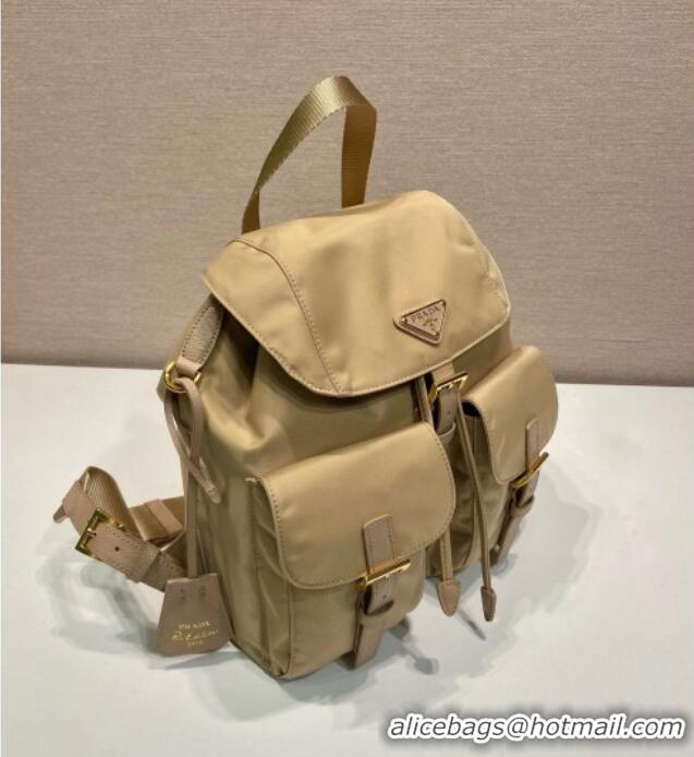 Top Design Prada Re-Edition 1978 small Re-Nylon backpack bag 1BZ677 Beige 2025