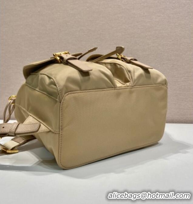 Top Design Prada Re-Edition 1978 small Re-Nylon backpack bag 1BZ677 Beige 2025