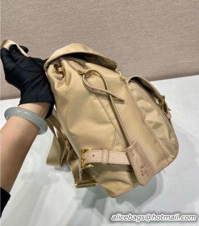 Top Design Prada Re-Edition 1978 small Re-Nylon backpack bag 1BZ677 Beige 2025