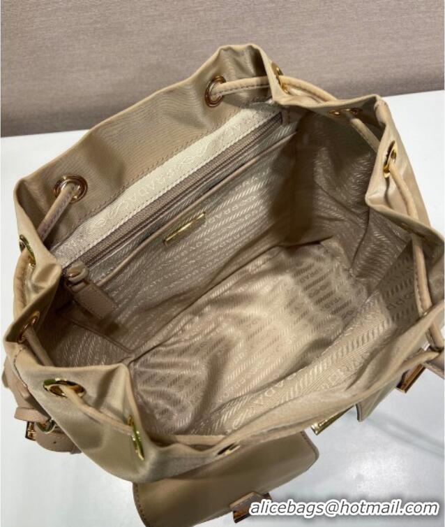 Top Design Prada Re-Edition 1978 small Re-Nylon backpack bag 1BZ677 Beige 2025