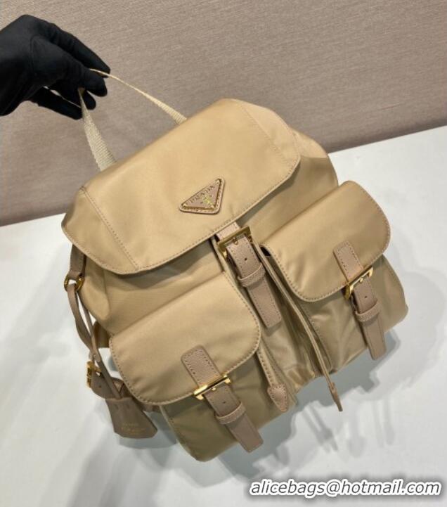 Top Design Prada Re-Edition 1978 small Re-Nylon backpack bag 1BZ677 Beige 2025