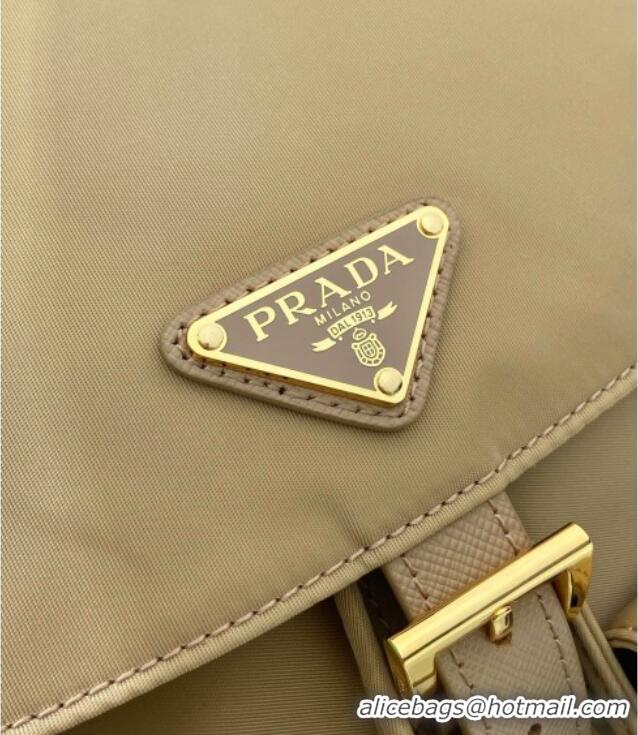 Top Design Prada Re-Edition 1978 small Re-Nylon backpack bag 1BZ677 Beige 2025