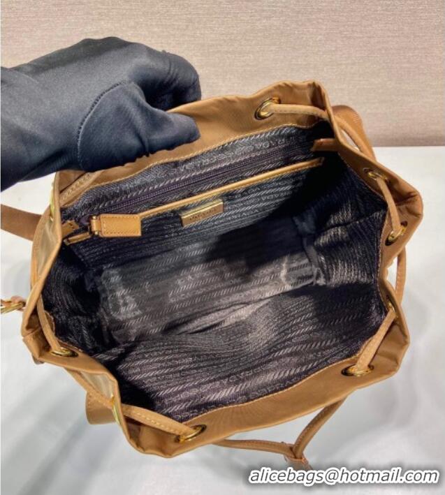 Top Quality Prada Re-Edition 1978 small Re-Nylon backpack bag 1BZ677 Brandy Brown 2025