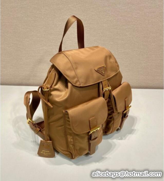 Top Quality Prada Re-Edition 1978 small Re-Nylon backpack bag 1BZ677 Brandy Brown 2025