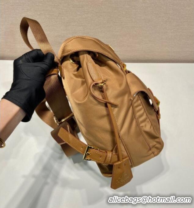 Top Quality Prada Re-Edition 1978 small Re-Nylon backpack bag 1BZ677 Brandy Brown 2025