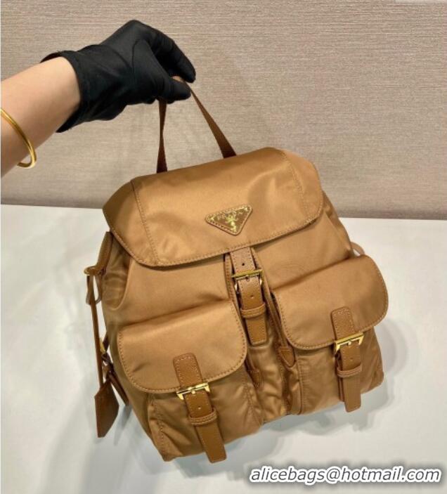 Top Quality Prada Re-Edition 1978 small Re-Nylon backpack bag 1BZ677 Brandy Brown 2025
