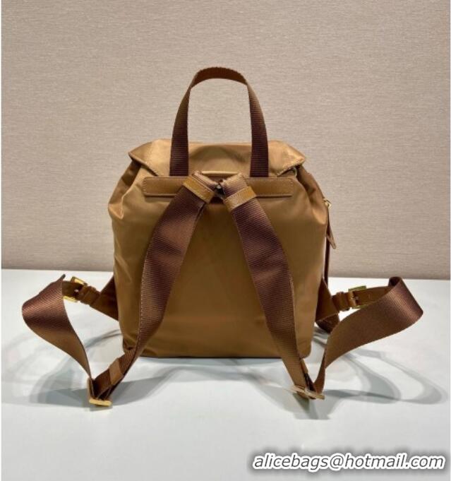 Top Quality Prada Re-Edition 1978 small Re-Nylon backpack bag 1BZ677 Brandy Brown 2025