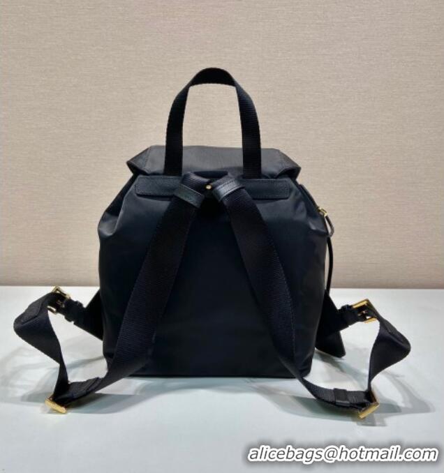 Luxury Cheap Prada Re-Edition 1978 small Re-Nylon backpack bag 1BZ677 Black/Gold 2025