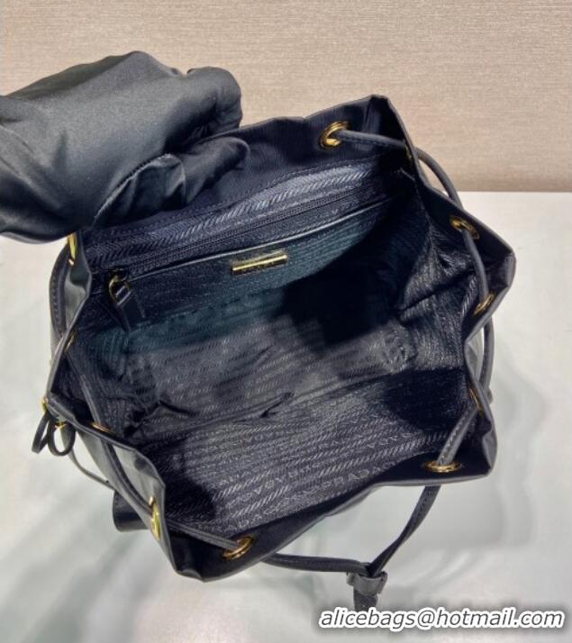 Luxury Cheap Prada Re-Edition 1978 small Re-Nylon backpack bag 1BZ677 Black/Gold 2025