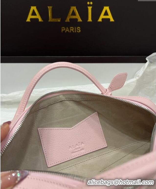 Original Cheap Alaia Le Tecket Long Clutch bag in Grained Leather A5029 Light Pink 2025