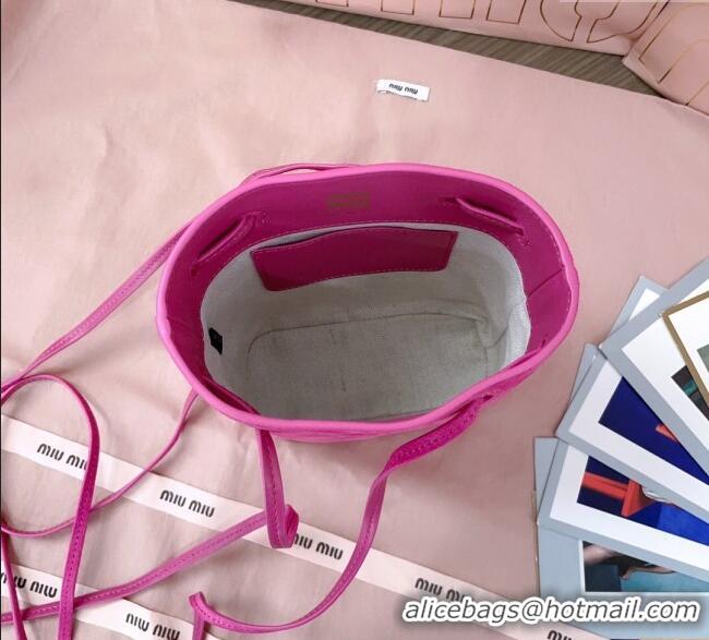 Pretty Style Miu Miu Suede Pouch 5NF460 Fuchsia Pink 2025