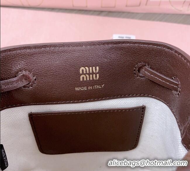 Spot Bulk Miu Miu Suede Pouch 5NF460 Dark Brown 2025