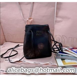 Buy Classic Miu Miu Faded Leather Pouch 5NF460 Brown 2025