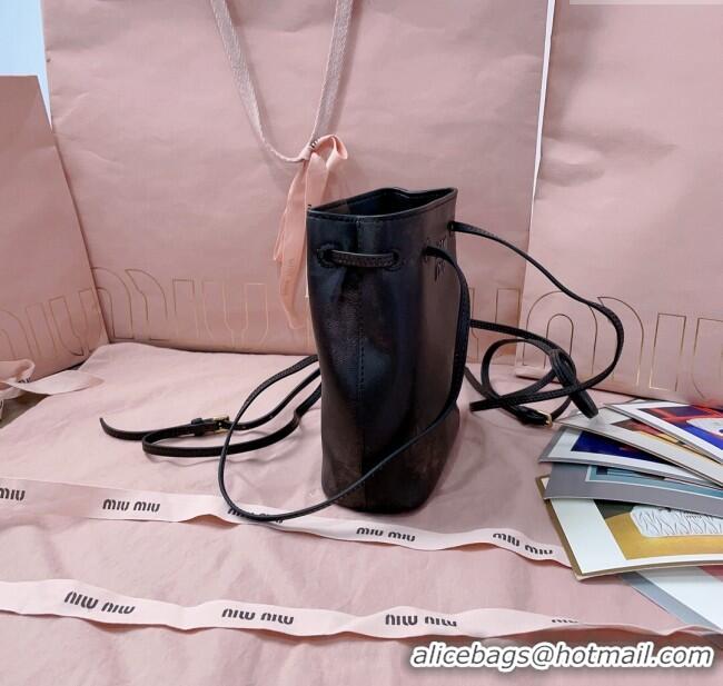 Buy Classic Miu Miu Faded Leather Pouch 5NF460 Brown 2025