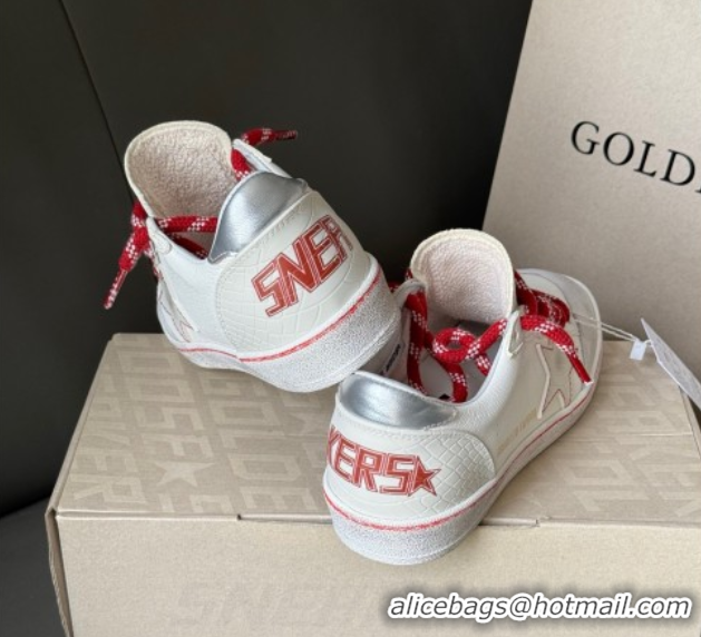 Shop Duplicate Golden Goose Women’s Ball Star Sneakers LTD CNY in white leather with a lived-in effect 0429039