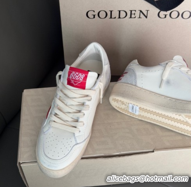 Top Grade Golden Goose Women’s Ball Star with red leather star and red strass lettering 0429042