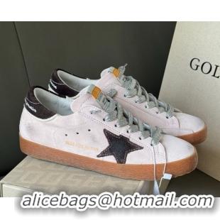 Luxurious Women’s Super-Star Sneakers LTD in lilac suede with brown suede star and heel tab 50429047