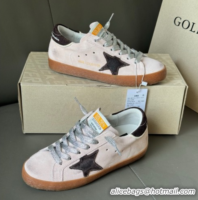 Luxurious Women’s Super-Star Sneakers LTD in lilac suede with brown suede star and heel tab 50429047