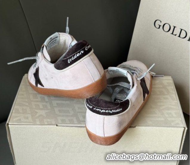 Luxurious Women’s Super-Star Sneakers LTD in lilac suede with brown suede star and heel tab 50429047