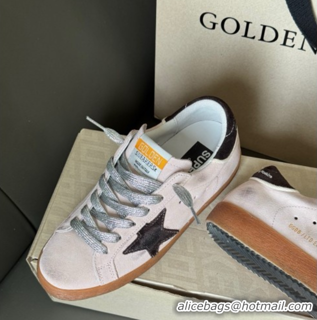 Luxurious Women’s Super-Star Sneakers LTD in lilac suede with brown suede star and heel tab 50429047