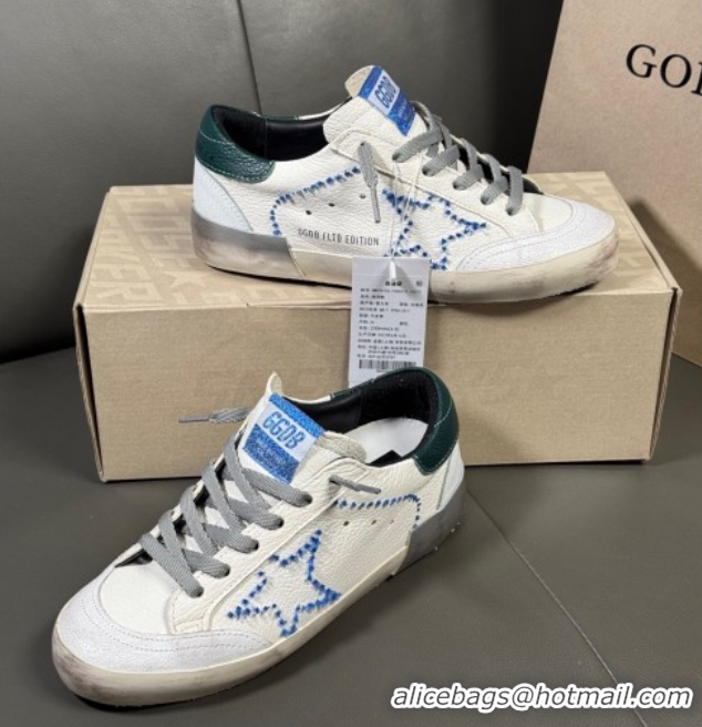 Grade Quality Golden Goose Super-Star Sneakers in nappa with embroidered star and leather heel tab 50429050