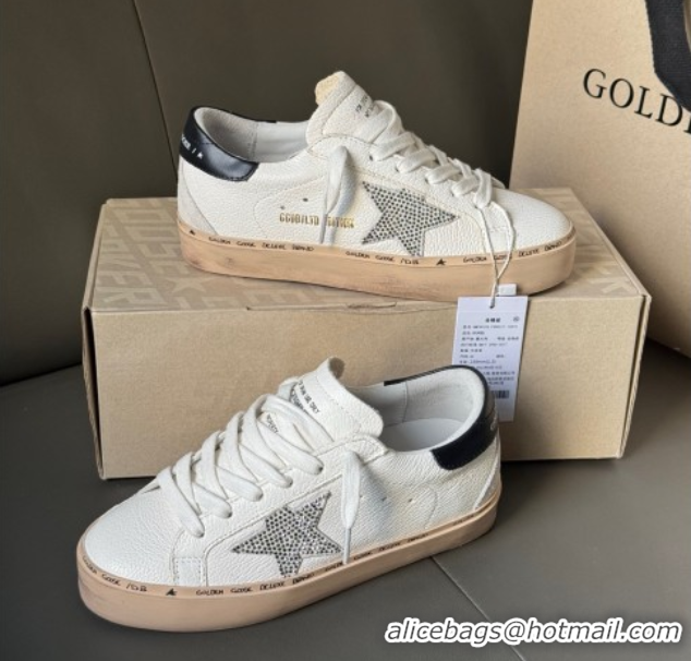 Low Cost Golden Goose Women's Hi Star Sneakers with star and metallic silver heel 50429056