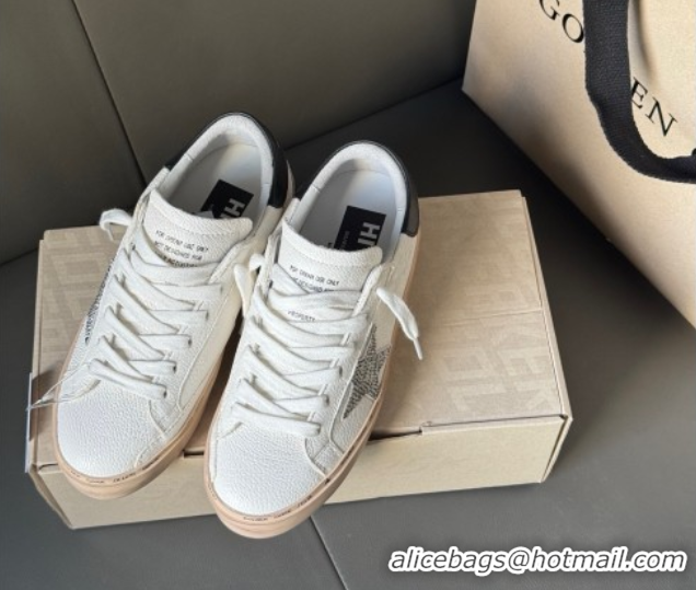 Low Cost Golden Goose Women's Hi Star Sneakers with star and metallic silver heel 50429056