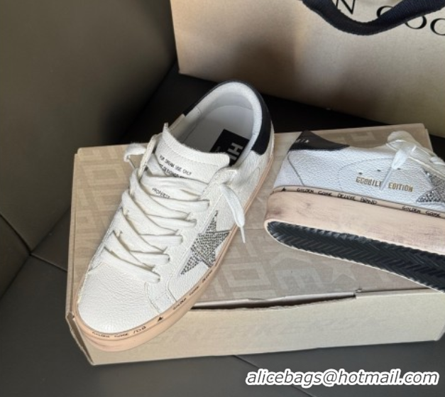 Low Cost Golden Goose Women's Hi Star Sneakers with star and metallic silver heel 50429056