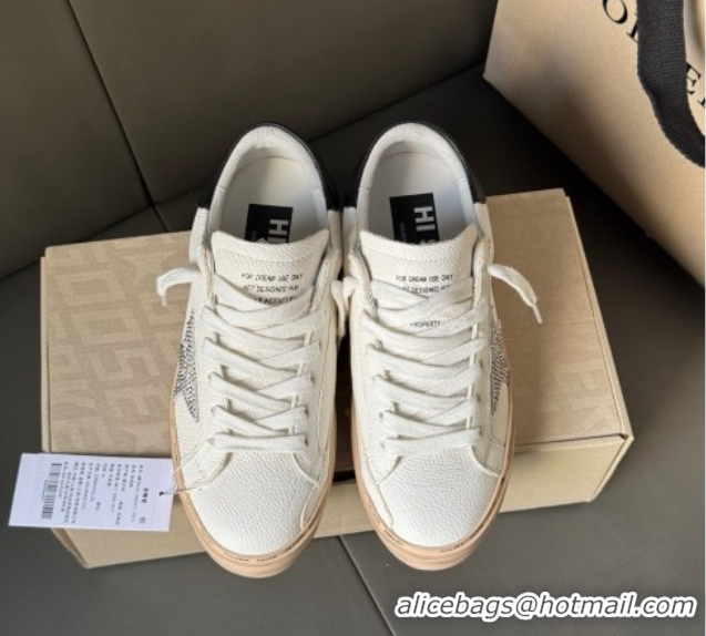 Low Cost Golden Goose Women's Hi Star Sneakers with star and metallic silver heel 50429056