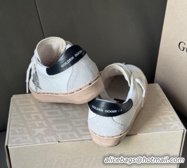 Low Cost Golden Goose Women's Hi Star Sneakers with star and metallic silver heel 50429056