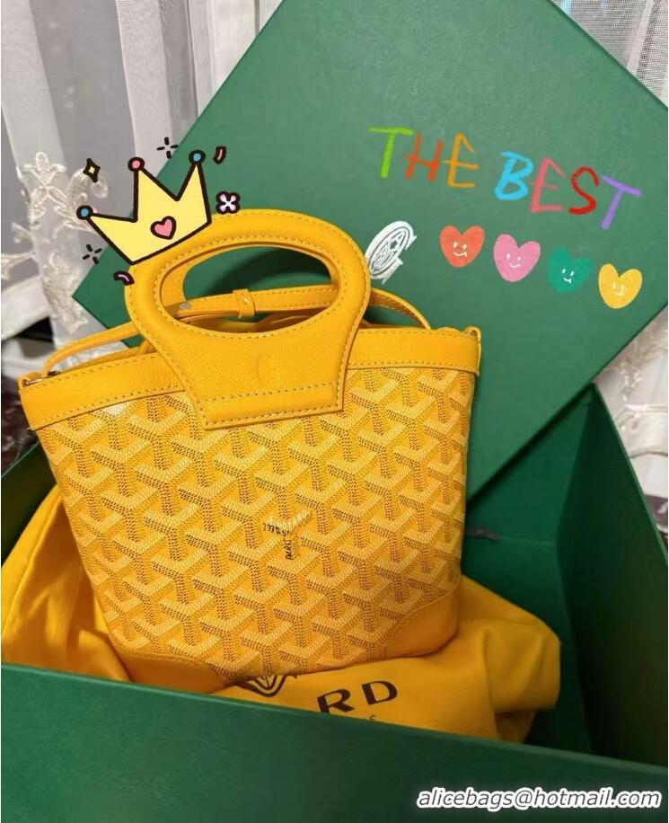 Luxury Cheap Goyard Beluga Mini Bag 020189 Yellow 2025