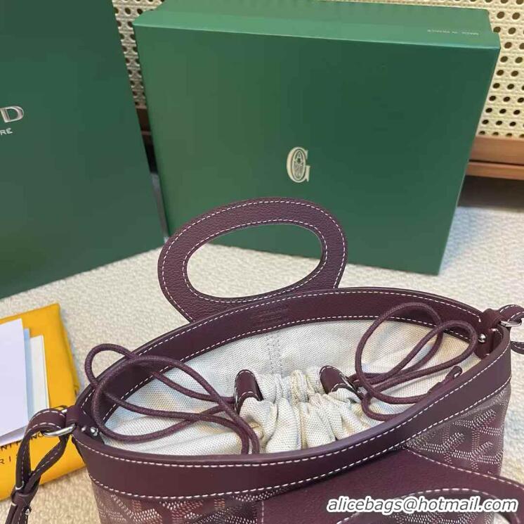 Top Design Goyard Beluga Mini Bag 020189 Burgundy 2025