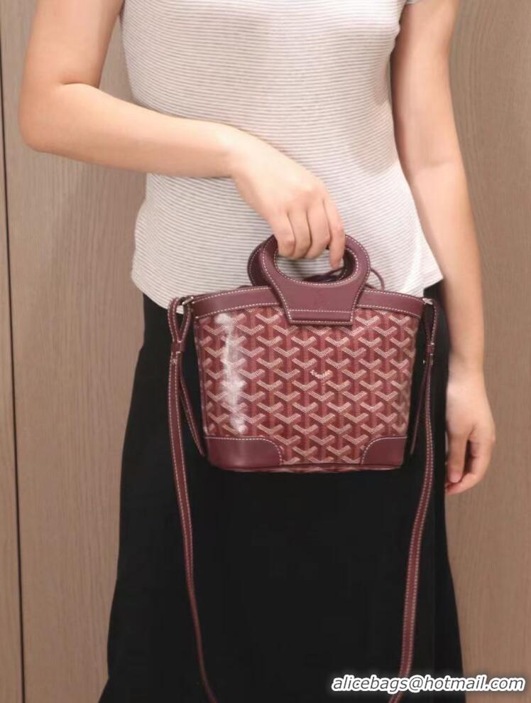 Top Design Goyard Beluga Mini Bag 020189 Burgundy 2025