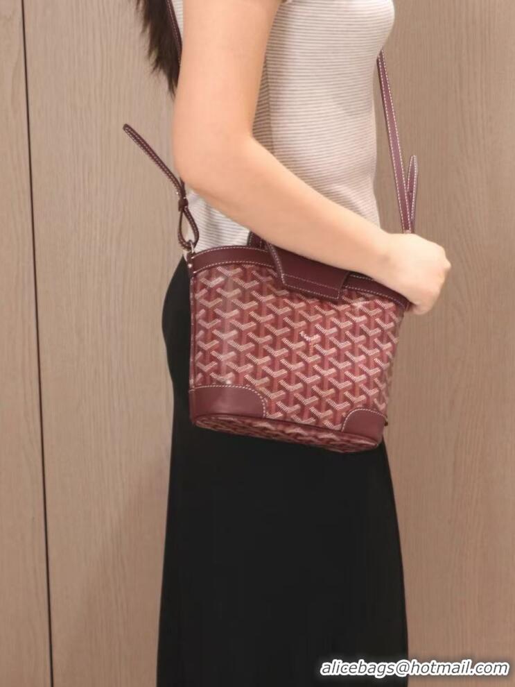 Top Design Goyard Beluga Mini Bag 020189 Burgundy 2025
