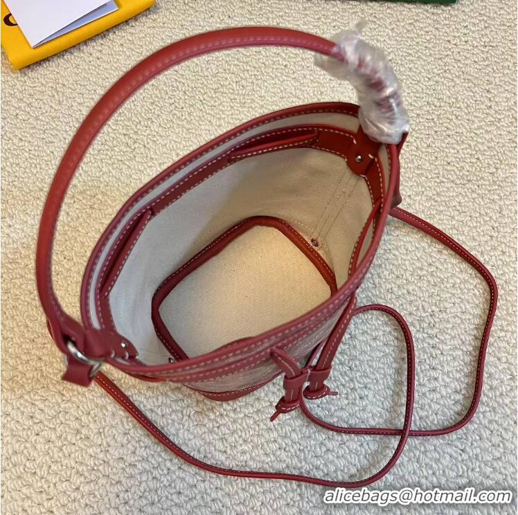 Promotional Goyard Original Petit Flot Mini Bucket Bag G8716 Red
