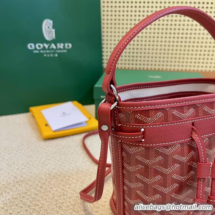 Promotional Goyard Original Petit Flot Mini Bucket Bag G8716 Red
