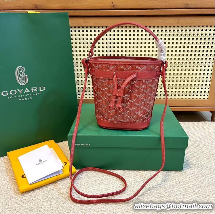 Promotional Goyard Original Petit Flot Mini Bucket Bag G8716 Red