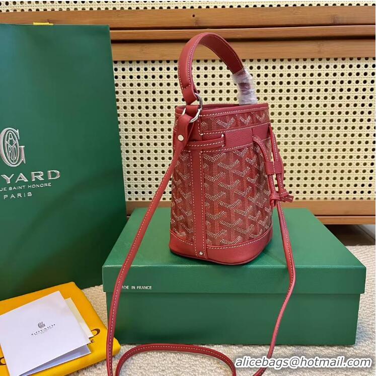 Promotional Goyard Original Petit Flot Mini Bucket Bag G8716 Red