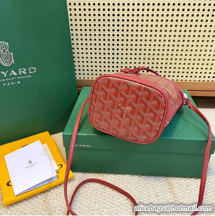 Promotional Goyard Original Petit Flot Mini Bucket Bag G8716 Red
