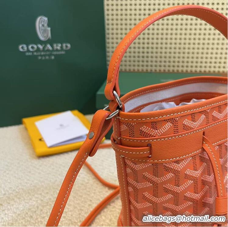 ​Famous Brand Goyard Original Petit Flot Mini Bucket Bag G8716 Orange