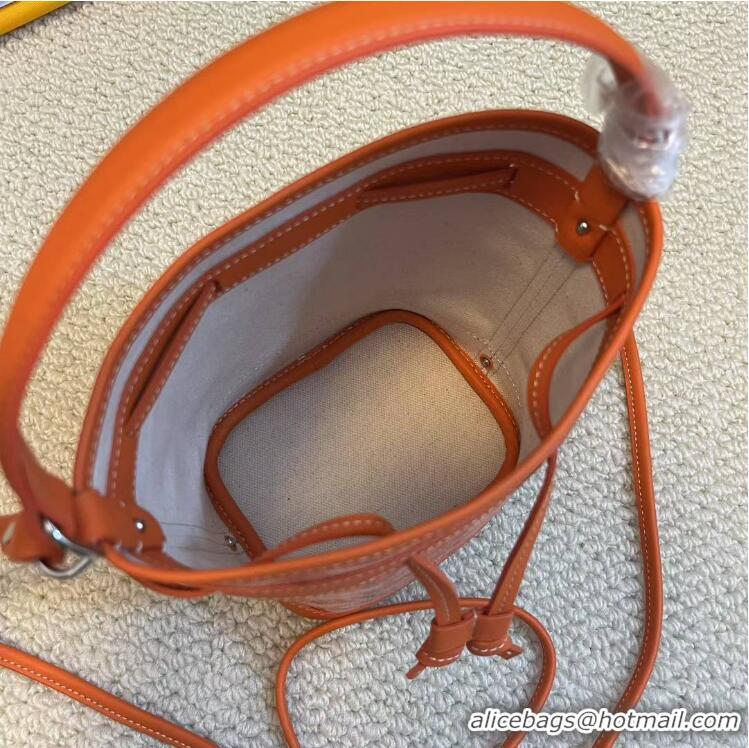 ​Famous Brand Goyard Original Petit Flot Mini Bucket Bag G8716 Orange